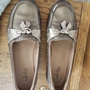 Clarks Leather Flats